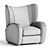 Luxury Comfort Italian Recliner Chair 3D model small image 3