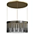 Coliseum Black Chandelier Decor Piece 3D model small image 1