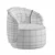 Luxury Chic Annabelle Fendi Armchair 3D model small image 5