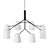 Scandinavian Style White Chandelier 3D model small image 2
