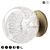 Metal Finish Round Wall Sconce 3D model small image 1