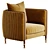 Contemporary 2015 Barlow Armchair 3D model small image 1