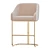 Mid Century Bar Stool 3D model small image 1