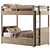 Laguna Storage Bunk Bed 2014 3D model small image 1