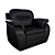 Luxury Lounge Armchair "Gorward 3D model small image 1