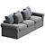 Stylish HARLANDA Sleeper Sofa 3D model small image 3