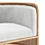 Leanne Ford Cane Settee White 3D model small image 4