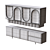 Modern White Sideboard Buffet Storage 3D model small image 3