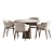 Modern Dining Set with Elegant Upholstered Chair 3D model small image 2