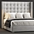 Luxury Box-Tufted Shelter Bed 3D model small image 2