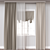 Modern 3D Curtain Model 3D model small image 1