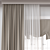 Modern 3D Curtain Model 3D model small image 3