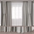 3D Curtain Model Set Render Formats 3D model small image 1