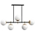 Ethereal Harmony Globes Chandelier 3D model small image 1