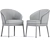 Elegant Dining Chair Set, 3D 3D model small image 1