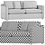 Modern Barrett II Track Arm Sofa 3D model small image 5