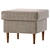 Modern Textile Pouf for Relaxation 3D model small image 5