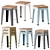 Sleek TUCK Low Stool 3D model small image 1