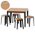 DesignByThem TUCK Square Table & Low Stool 3D model small image 2
