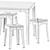 DesignByThem TUCK Square Table & Low Stool 3D model small image 4