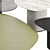 Giorgetti Galet Modern Geometric Coffee Tables 3D model small image 2