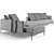 Bonaldo Soft Island Sofa 407cm 3D model small image 6