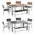 IKEA Sjalland Outdoor Furniture Set 3D model small image 1