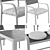 IKEA Sjalland Outdoor Furniture Set 3D model small image 6
