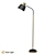 Designer Classic Metal Floor Lamp 3D model small image 1