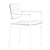 Yoko Dining Chair: Elegant Design 3D model small image 5