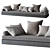 Sill Cushions Set - 78.5mm 3D model small image 3