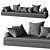 Sill Cushions Set - 78.5mm 3D model small image 4