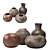 Zulu Beer Pots Collection 3D model small image 7