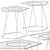 Bonaldo Tectonic Side Table 3D model small image 3