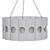 Sleek Sacramento Chandelier Shine 3D model small image 2