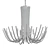 Modern Elegance Chandelier 3D model small image 2