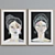 Modern Art Portrait Frame Set 3D model small image 5