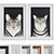 Classic Cat Portrait Frame Set 3D model small image 1