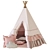 Kids Teepee Room Decor Model 3D model small image 1