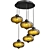 Modern Circular Chandelier 3D Model 3D model small image 1