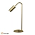 Elegant Gold Metal Table Lamp 3D model small image 1