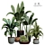 Artificial Indoor Plant 3D Model 3D model small image 1