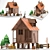 Title: Miniature Dollhouse Playset 3D model small image 1