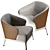 Luxury Leather Lounge Armchair 3D model small image 3