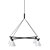 Modern Probe Chandelier Light 3D model small image 2