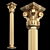 Elegant 3D Column Capital Model 3D model small image 1