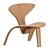 PK0 A Armchair by Fritz Hansen 3D model small image 1