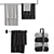 Bathroom Towel Set & Accessories 3D model small image 4