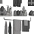 Bathroom Towel Set & Accessories 3D model small image 5