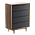 Bruni 4-Drawer Wood Dresser 3D model small image 2